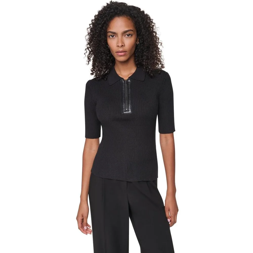 Top de mujer de punto tipo polo - DKNY - FashionsVida