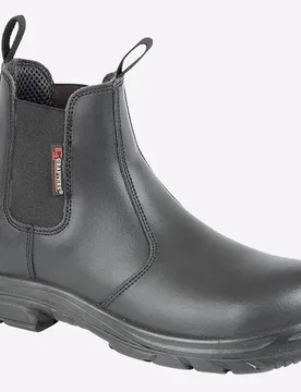 Barstow Safety Boots Mens (Extra Wide Fit) - Black - Size Uk 13 - Grafters - FashionsVida