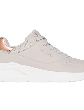 Uno lite - shimmer along zapatilla moda mujer Beige (36) - Skechers - FashionsVida