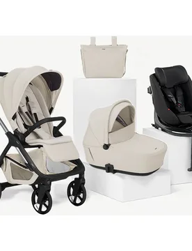 Trío keep 2 beige + capazo Sleep + silla auto Kombifix gris - Jané - FashionsVida