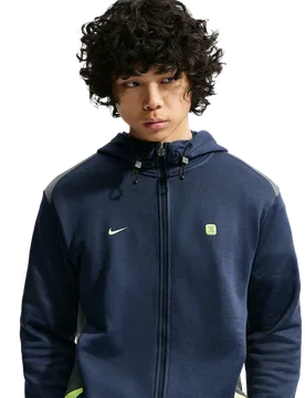 Sportswear Men Hoodies - Blue - Size XS - Cotton Jersey - Blue - Size: Extra Small - Nike - FashionsVida