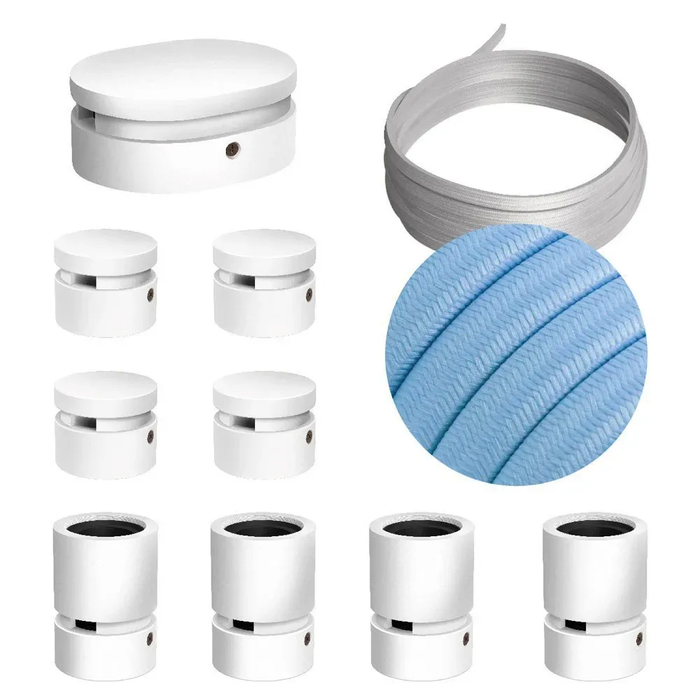 Cables Kit D´éclairage Symmetric Filé System Cm17 5 M 9 Unités White / Light Blue One Size - Creative - FashionsVida