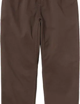 Pantalon droit en coton biologique - Flint Pant Tobacco Garment Dyed en Coton - Taille L - Marron - Carhartt WIP - FashionsVida