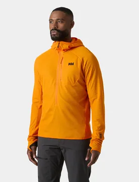 Men's Odin Breeze Hooded Fleece Orange L - Ignite Orange - Male - Helly Hansen - FashionsVida