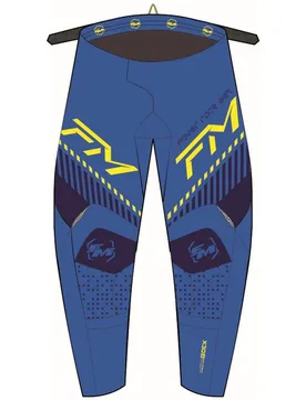 Pantaloni Moto Cross Enduro X30 POWER Azzurro Gial taglia 52 - Fm racing - FashionsVida