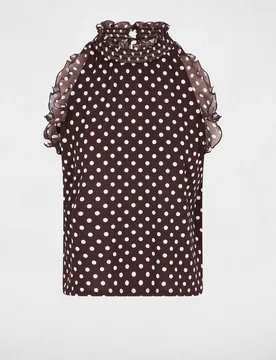 Camiseta de mujer con estampado de lunares - Morgan - FashionsVida