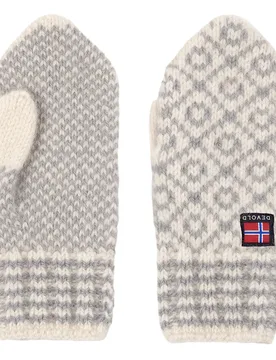 Moufles Svalbard Wool Offwhite / Grey M Homme - Devold Of Norway - FashionsVida