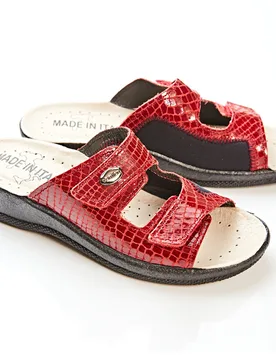 Pagen Sandale "Wenke" bordeaux - 3Pagen - FashionsVida