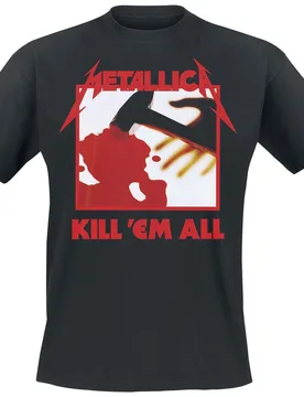T-Shirt - Kill 'Em All - S bis 4XL - für Männer - Größe 3XL - schwarz - Lizenziertes Merchandise! - Männer - male - Metallica - FashionsVida