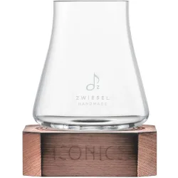 Vaso de vino con base de madera Iconics
