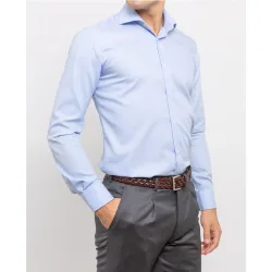 Camisa algodón de hombre soft slim liso en