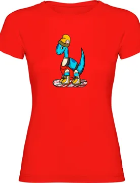 T-shirt à Manches Courtes Dino Snow Red XL - Kruskis - FashionsVida