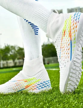 Zapatos de fútbol, zapatos de béisbol, botas de fútbol, zapatos deportivos para hombres con tacos para canchas de césped artificial y natural, tal - Shein - FashionsVida