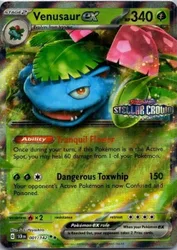 Pokemon SV Stellar Crown 001/142 Venusaur ex (Stellar Crown Stamp)