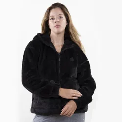 Veste imitation fourrure Noir noir S
