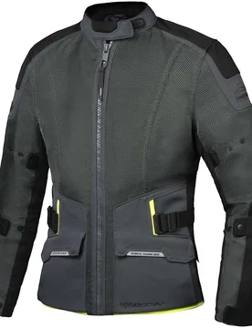 Giacca Moto Touring M-NJORD Verde Tattico Nero Giallo taglia 4XL - Ixon - FashionsVida