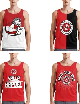 Hapoel Jerusalem Basketball Athletic Men's Hd Print Cotton Tank Top Muscle Tee Sleeveless T-Shirt Tagless Tank Undershirt - Aliexpress - FashionsVida