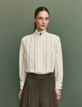 Camisa de mujer rayas lurex - Verhunt - FashionsVida
