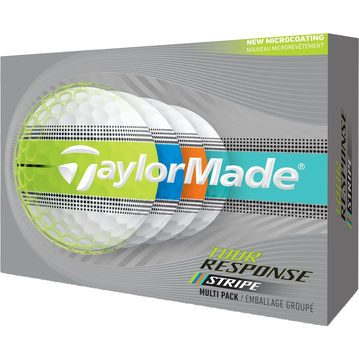 Golfbälle Tour Response Stripe - 12er Pack, bunt - TaylorMade - FashionsVida