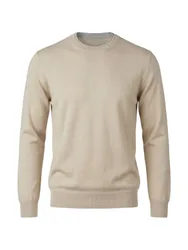 Maglie uomo - maglia girocollo - sabbia