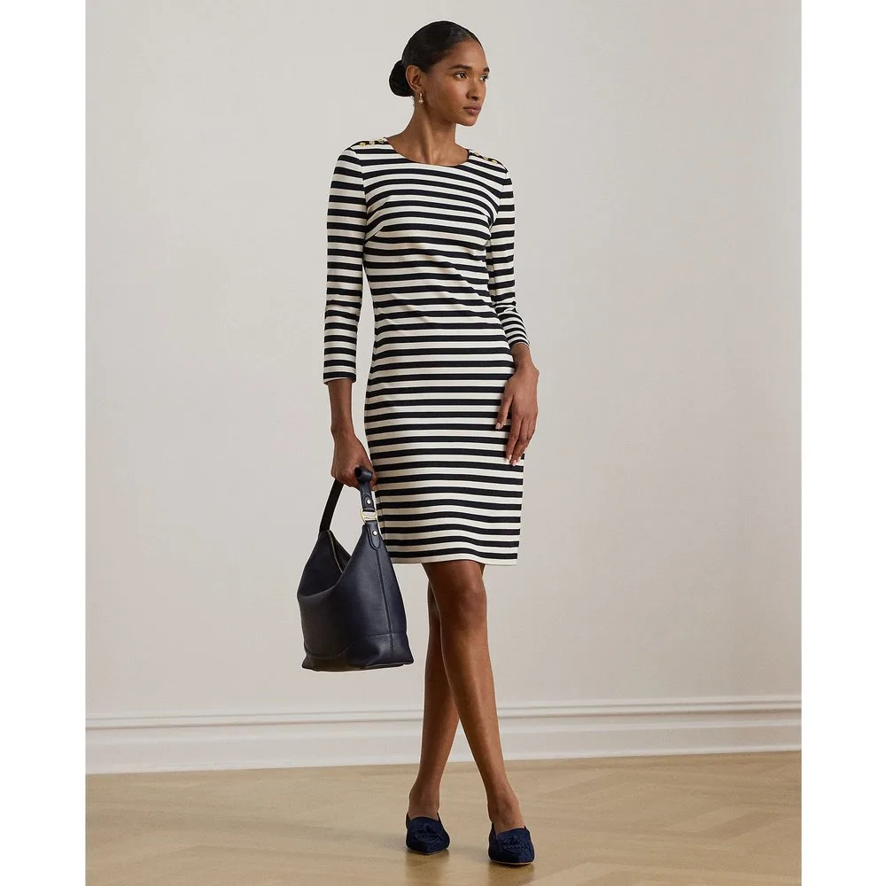 Vestido corto ceñido con estampado - Lauren Ralph Lauren - FashionsVida