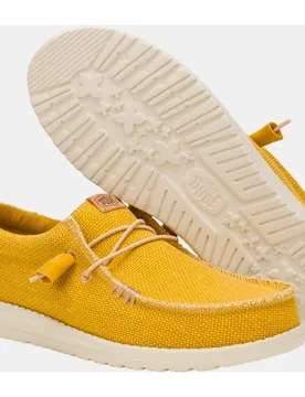 Zapatos de cordones Wally Braided de hombre en textil con suela Ultralight - HeyDude - FashionsVida