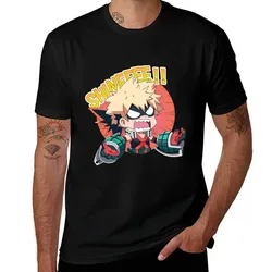 Bakugo T-Shirt Casual Simple Design Short Sleeve Shirt