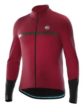 Maglia A Maniche Lunghe Fiandre S2 Thermal Bordeaux - Bicycle Line - FashionsVida
