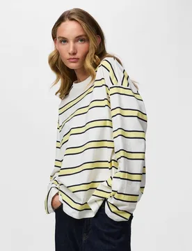 Camiseta de mujer de manga larga - Pieces - FashionsVida