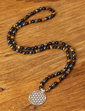 Natural Tiger Eye Obsidian Hematite Beads Multi Layer Bracelets Men Women Dream Catcher Stainless Steel Pendant Jewelry Gifts - Aliexpress - FashionsVida