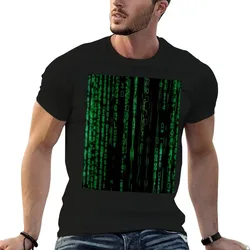 Stuck in the Matrix - Matrix code pattern T-Shirt Casual Light Summer Short Sleeve Top
