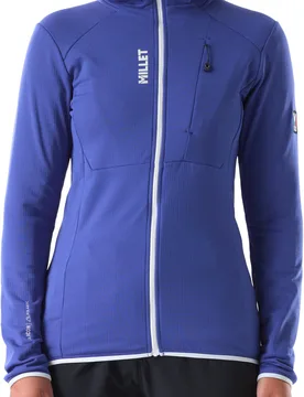 Polaire respirante en Polartec® - Trilogy Icon Lightgrid Hoodie W Clematis Blue - Taille S - Bleu - Millet - FashionsVida
