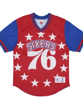 Casacca Uomo Nba Jumbotron 3.0 Mesh V-neck Phi76e Multi/white - Mitchell & Ness - FashionsVida