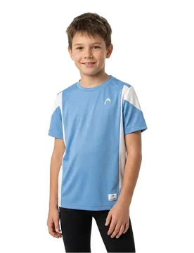 Slice Short Sleeve T-shirt Airforce Blue / White 128 cm - Head Racket - FashionsVida