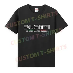 Men T Shirt Casual Ducati Corse Replica Vintage Motorcycle Italy Sport T-shirt Graphic Oversized Streetwear S-3XL Cool Tee