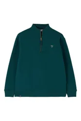 Women's Coral Cotton Rich Brushed Jersey Sweatshirt in Dark Green Size: 18 - Dark Green - Size: 18