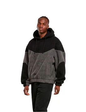 Felpa Con Cappuccio Weavy Magnet / Black XL - Urban classics - FashionsVida