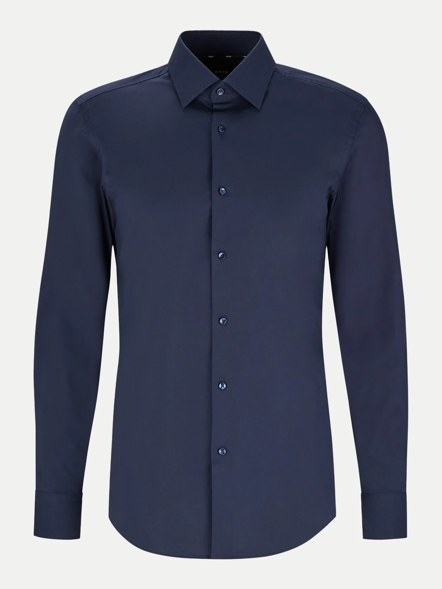 Black Slim-Fit Hemd Hank Blau 38 - BOSS - FashionsVida