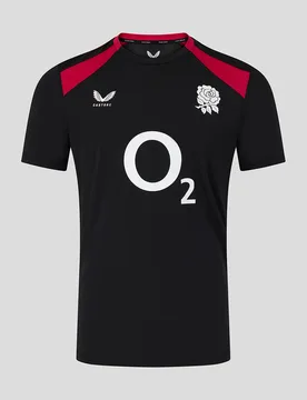 England Rugby Men's 26/27 Training Short Sleeve T-shirt - Black 4XL male - Castore - FashionsVida