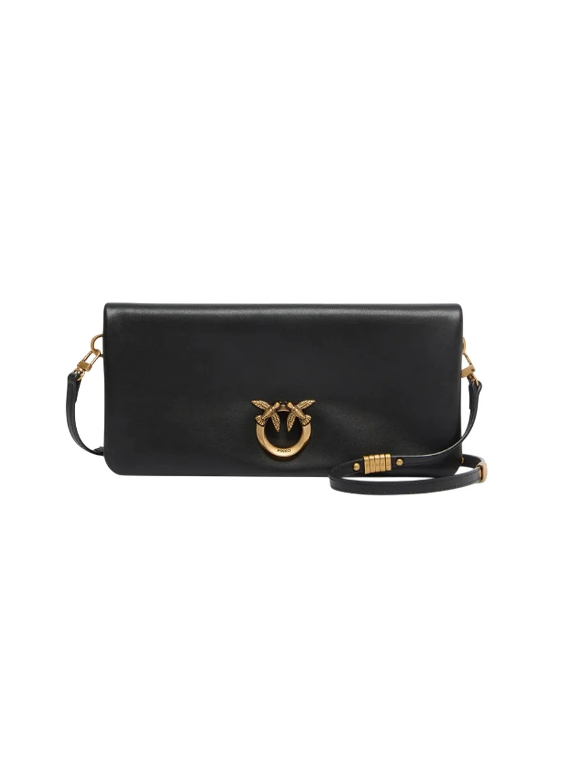 Borse a tracolla donna - click soft horizontal classic - nero - PINKO - FashionsVida