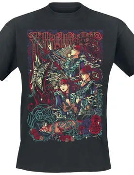 T-Shirt - Flag Group - S bis 3XL - für Männer - Größe L - schwarz - Lizenziertes Merchandise! - Männer - male - Babymetal - FashionsVida