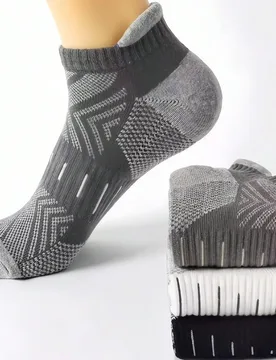 Pares de calcetines de compresión de corte bajo con soporte de arco transpirables unisex, adecuados para correr y uso diario 39-42 - Shein - FashionsVida