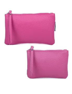 Women's Vetra PU Leather Wallet Set in Fuchsia - Fuchsia - Size: One Size - Fontanella Fashion - FashionsVida