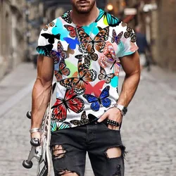 New 3D Print Butterfly Pattern Clothing Fashion Men Women T-shirt Plus Size S-7XL Four Seasons Casual Oversized Streetwear