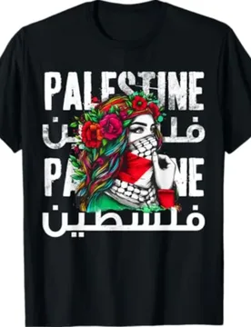 A Palestinian Girl with A Palestinian Bandana Palestine T-Shirt Summer Fashionable and Casual Cotton Short Sleeved T-shirt - Aliexpress - FashionsVida
