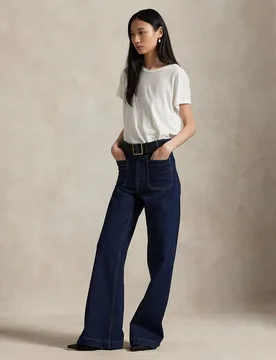 Vaquero campana de mujer de tiro alto - Polo Ralph Lauren - FashionsVida