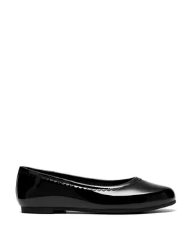 Kids' Leather Slip-on Ballet Pumps (3 Large - 7 Large) Black Female - Clarks - FashionsVida