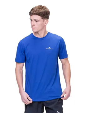 Core Short Sleeve T-shirt DrkCobalt / BrightWhite S Men - Ronhill - FashionsVida