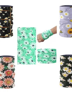 Fashion daisy series headscarf ladies outdoor sweat-wiping dust-proof headscarf men's sports cycling face headscarf scarf - Aliexpress - FashionsVida
