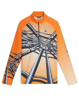 Camiseta interior con cremallera Legacy para hombre naranja M - Spyder - FashionsVida